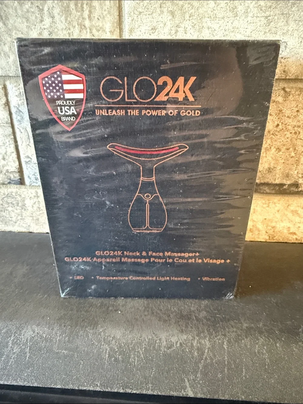Gold Neck & Face Massager - Gold